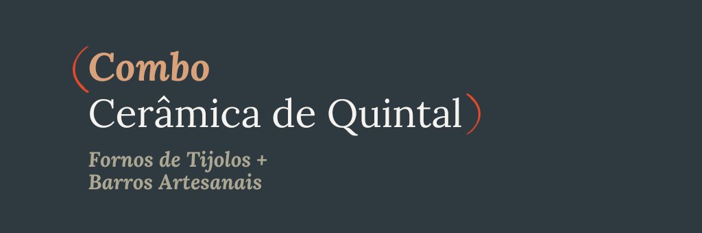 Combo Cerâmica de Quintal