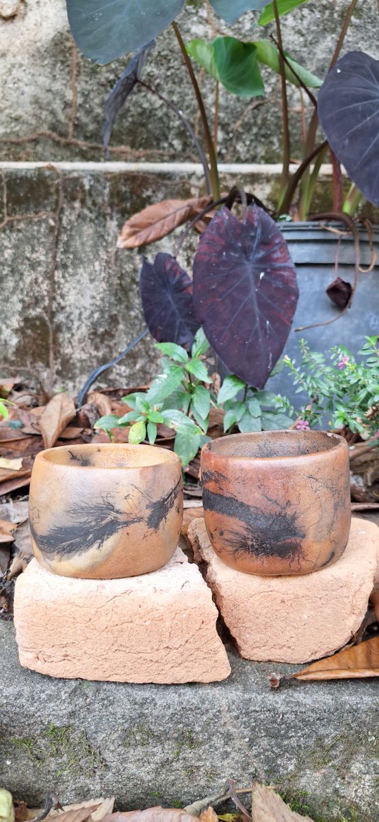 Forno efêmero · Queima a carvão · Horse hair